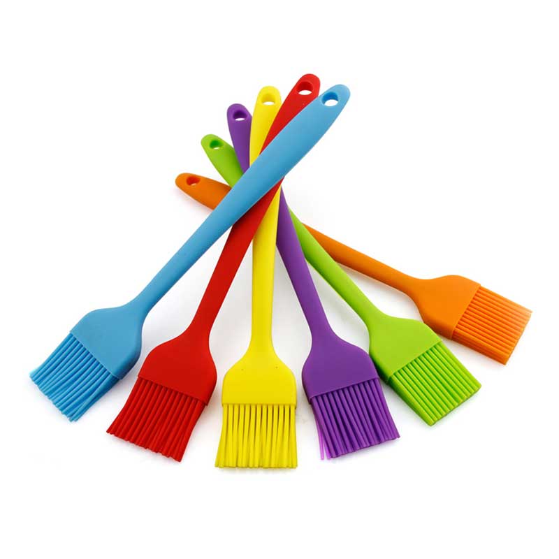 Hot Salking Cooking Utensil Food Grade BBQ Silicone Baking Tools Multi-Color Brush Brush Brush Brush
